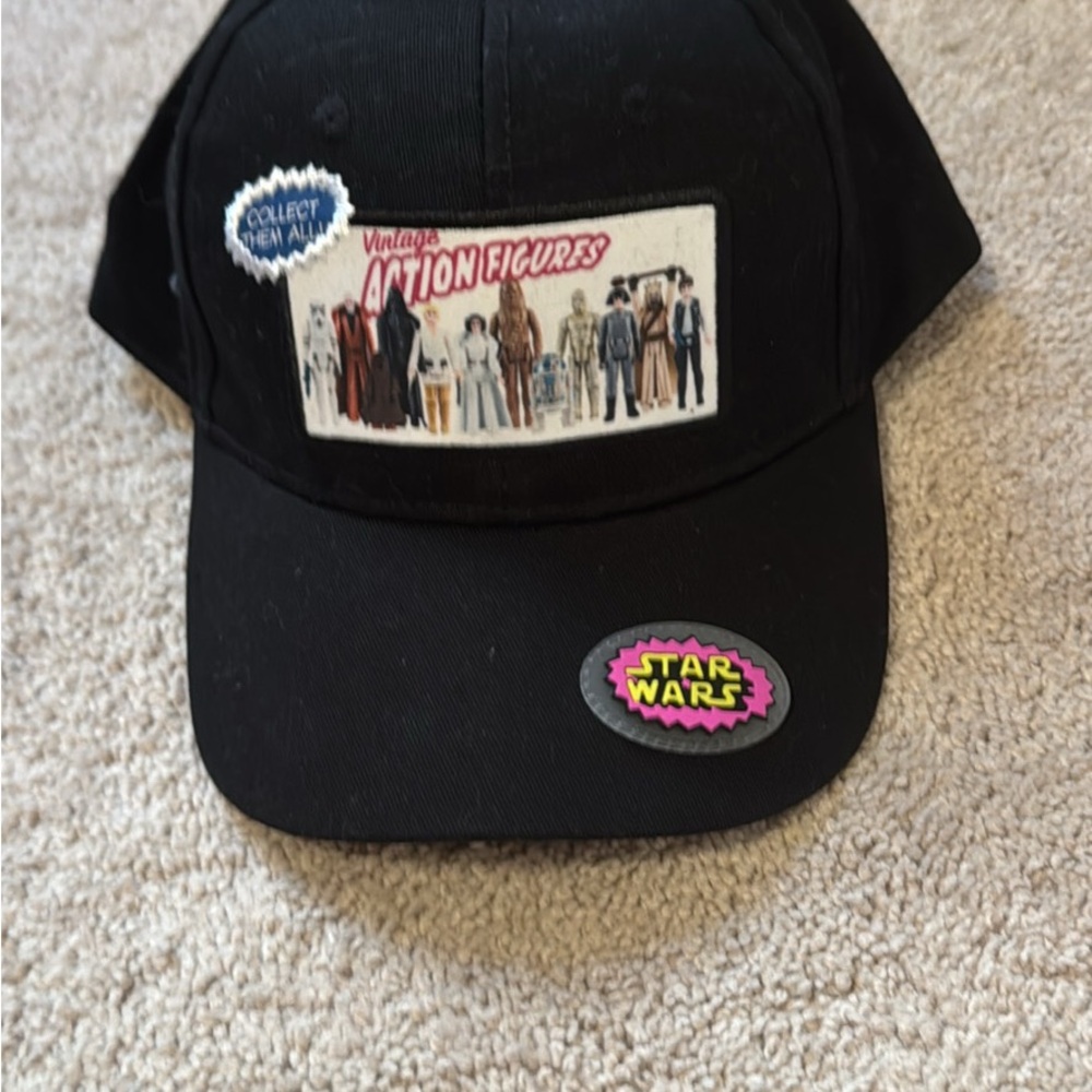 Disney Black Hat with Logo Patch